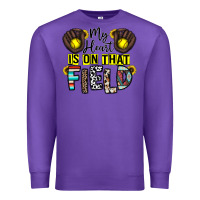 Purple my heart is on that field Premium Sweatshirt - CowhideDigitalArt