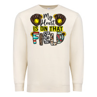 Sandshell my heart is on that field Premium Sweatshirt - CowhideDigitalArt