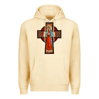 Pina Colada lady of guadalupe leopard cross Premium Hoodie - BarkalooDesign