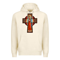 Tofu lady of guadalupe leopard cross Premium Hoodie - BarkalooDesign