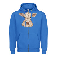 True Royal charolais calf Zipper Hoodie - RanaPortraitStore