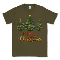 Army Green merry christmas trees Classic Tee - RanaPortraitStore