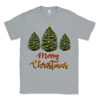 Heather Grey merry christmas trees Classic Tee - RanaPortraitStore