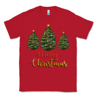 Red merry christmas trees Classic Tee - RanaPortraitStore
