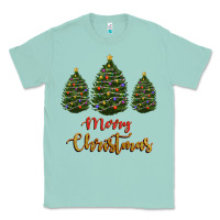 Seafoam merry christmas trees Classic Tee - RanaPortraitStore