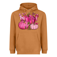 Meerkat Breast Cancer We Wear Pink with Pumpkin and Ribbon Heavyweight Hoodie - texasbilliewilder