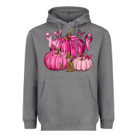 Storm Breast Cancer We Wear Pink with Pumpkin and Ribbon Heavyweight Hoodie - texasbilliewilder