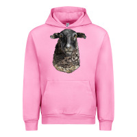 Fuchsia Pink dorper sheep head Urban Hoodie - LillyAllenDesigns