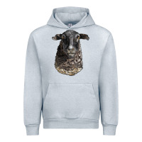 Heather Grey dorper sheep head Urban Hoodie - LillyAllenDesigns