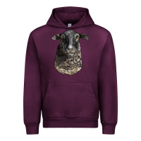Mauve Wine dorper sheep head Urban Hoodie - LillyAllenDesigns