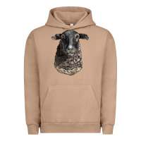 Pigment Burro dorper sheep head Urban Hoodie - LillyAllenDesigns