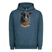 Pigment Midnight Navy dorper sheep head Urban Hoodie - LillyAllenDesigns