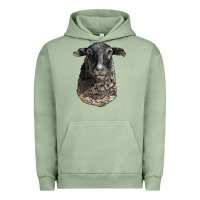 Pigment Oil Green dorper sheep head Urban Hoodie - LillyAllenDesigns