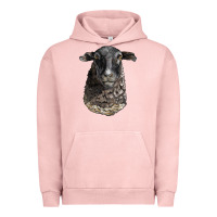 Pigment Salmon dorper sheep head Urban Hoodie - LillyAllenDesigns