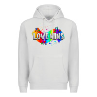Dove Grey love wins pride lgbtq Premium Hoodie - AdoDesignShop
