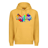 Mustard love wins pride lgbtq Premium Hoodie - AdoDesignShop