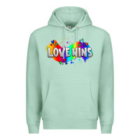 Seafoam love wins pride lgbtq Premium Hoodie - AdoDesignShop
