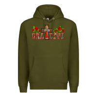 Army Green grateful guadalupe cross Premium Hoodie - BarkalooDesign