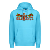 Ocean Blue grateful guadalupe cross Premium Hoodie - BarkalooDesign