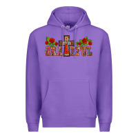 Purple grateful guadalupe cross Premium Hoodie - BarkalooDesign