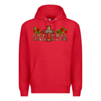 Red grateful guadalupe cross Premium Hoodie - BarkalooDesign