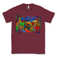 Burgundy autism mimi Classic Tee - Zillion Design Studio