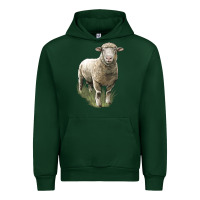 Forest Green dorset sheep Urban Hoodie - LillyAllenDesigns