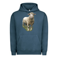 Pigment Midnight Navy dorset sheep Urban Hoodie - LillyAllenDesigns