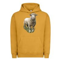 Pigment Peanut Butter dorset sheep Urban Hoodie - LillyAllenDesigns