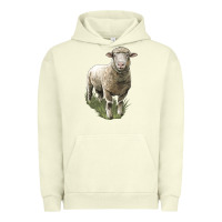 Pigment Pistachio dorset sheep Urban Hoodie - LillyAllenDesigns