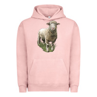 Pigment Salmon dorset sheep Urban Hoodie - LillyAllenDesigns