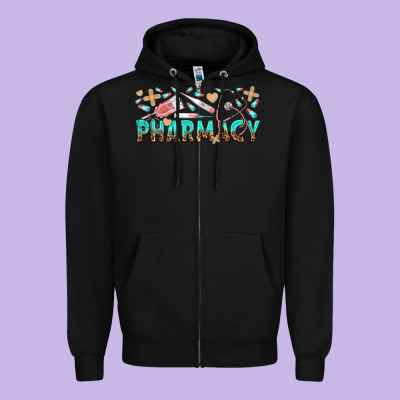 Pharmacy Zipper Hoodie Designed By Texasbilliewilder