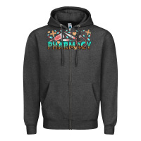 Charcoal Heather pharmacy Zipper Hoodie - texasbilliewilder
