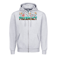Heather Grey pharmacy Zipper Hoodie - texasbilliewilder