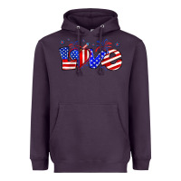 Plum love 4th of july Heavyweight Hoodie - Zillion Design Studio