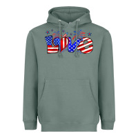 Sage love 4th of july Heavyweight Hoodie - Zillion Design Studio
