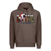 Coffee love Christmas cow Premium Hoodie - Jasminsmagicworld
