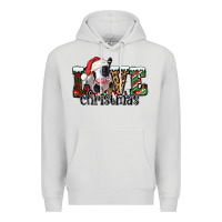 Dove Grey love Christmas cow Premium Hoodie - Jasminsmagicworld