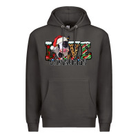 Smoke love Christmas cow Premium Hoodie - Jasminsmagicworld