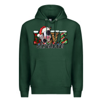 Sports Green love Christmas cow Premium Hoodie - Jasminsmagicworld