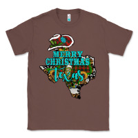 Chestnut Merry Christmas Texas Map Classic Tee - RanaPortraitStore