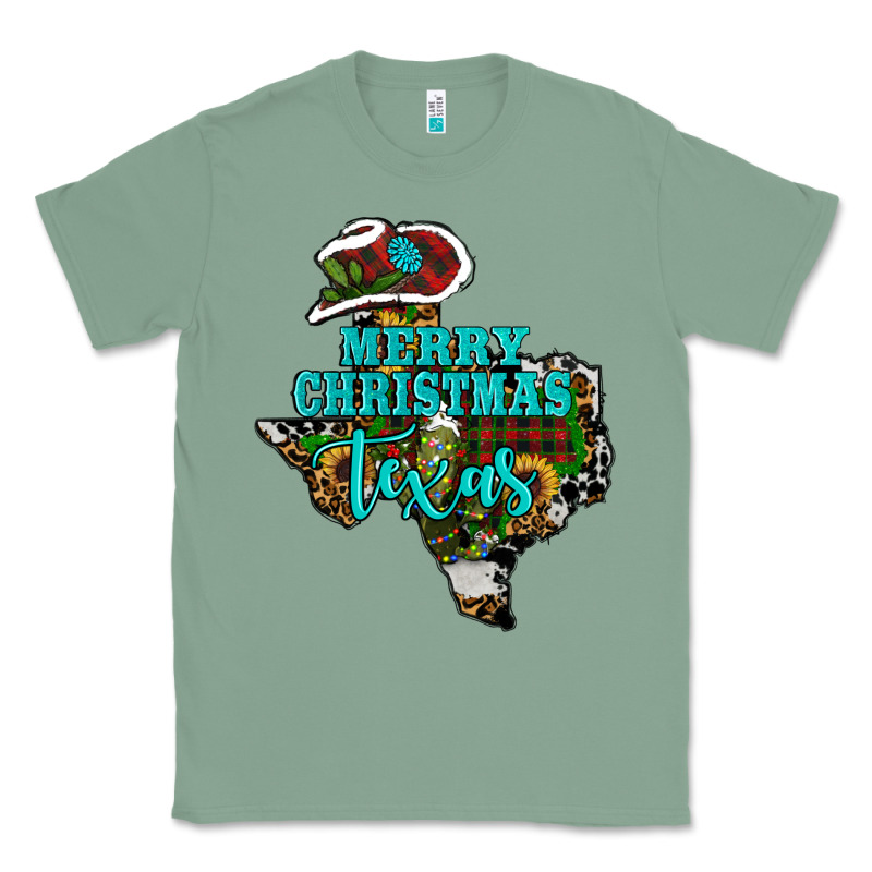 Merry Christmas Texas Map Classic Tee by RanaPortraitStore | Teevron
