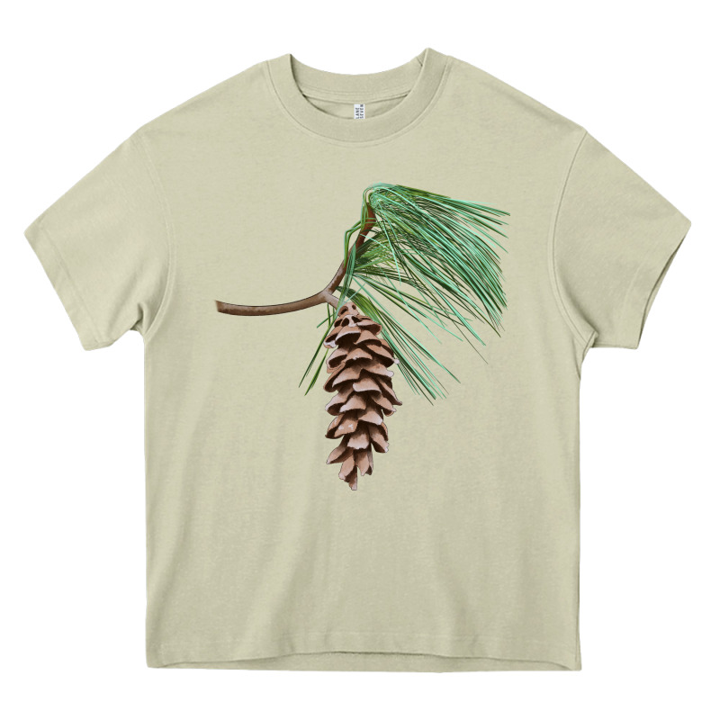 White Pine Cone Heavy Core Tee by LillyAllenDesigns | Teevron