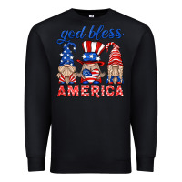 Black god bless america gnome Premium Sweatshirt - HRA Design Shop