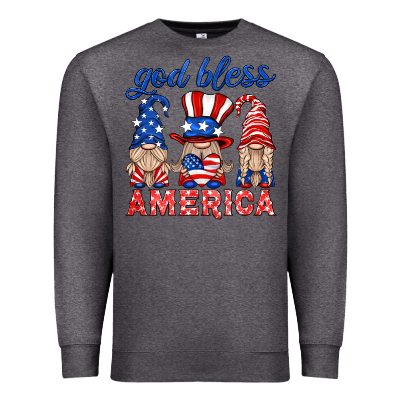 God Bless America Gnome Premium Sweatshirt by HRA Design Shop | Teevron