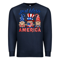 Navy god bless america gnome Premium Sweatshirt - HRA Design Shop