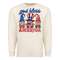 Sandshell god bless america gnome Premium Sweatshirt - HRA Design Shop