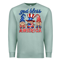 Seafoam god bless america gnome Premium Sweatshirt - HRA Design Shop
