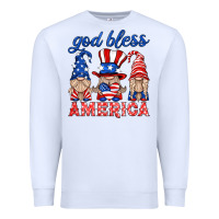 White god bless america gnome Premium Sweatshirt - HRA Design Shop