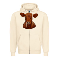 Sandshell red angus calf Zipper Hoodie - RanaPortraitStore